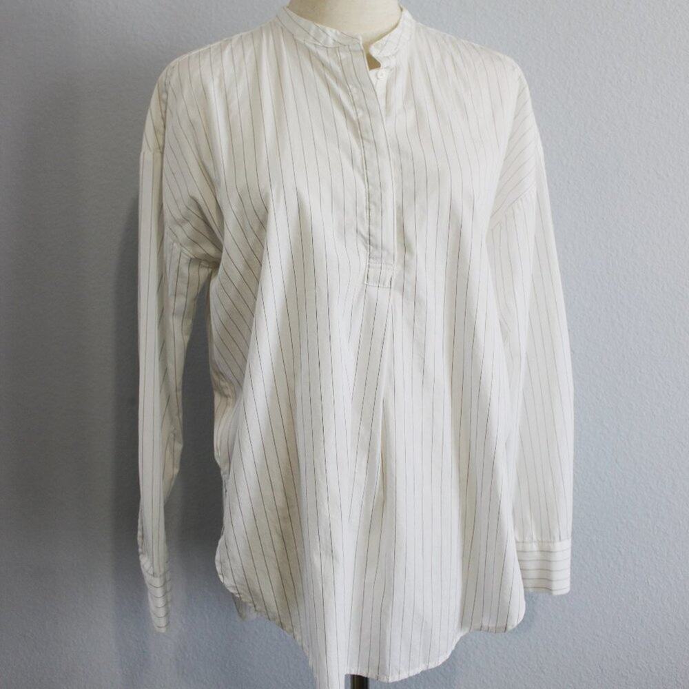 Banana Republic 1/4 Button Down Blouse Size S